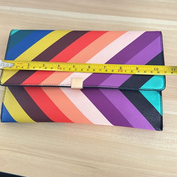 Rainbow Striped Clutch/Cross Body Bag - Picture 9 of 10